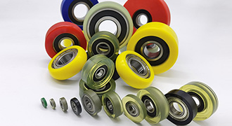 Types and storage of rubber coated bearings